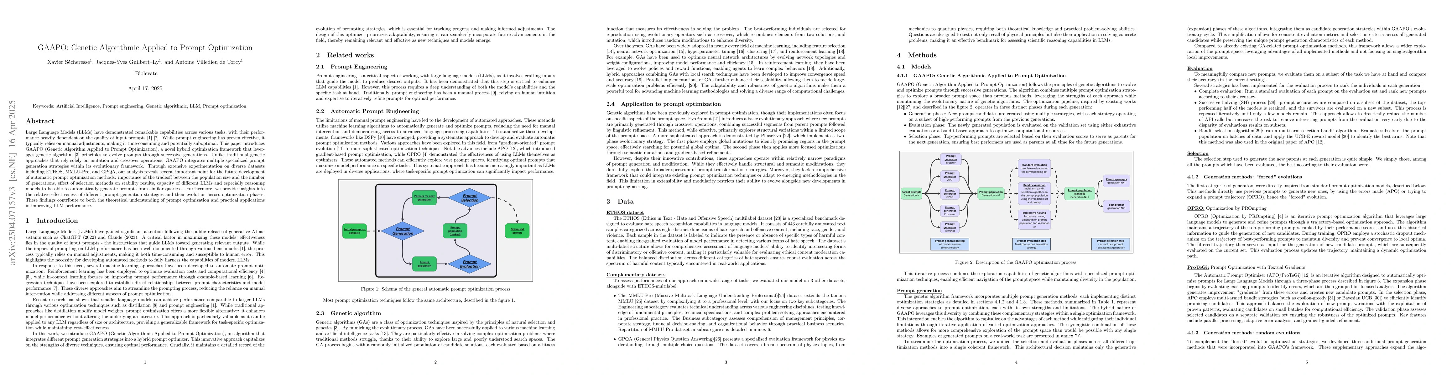 Thumbnail for GAAPO: Genetic Algorithmic Applied to Prompt Optimization