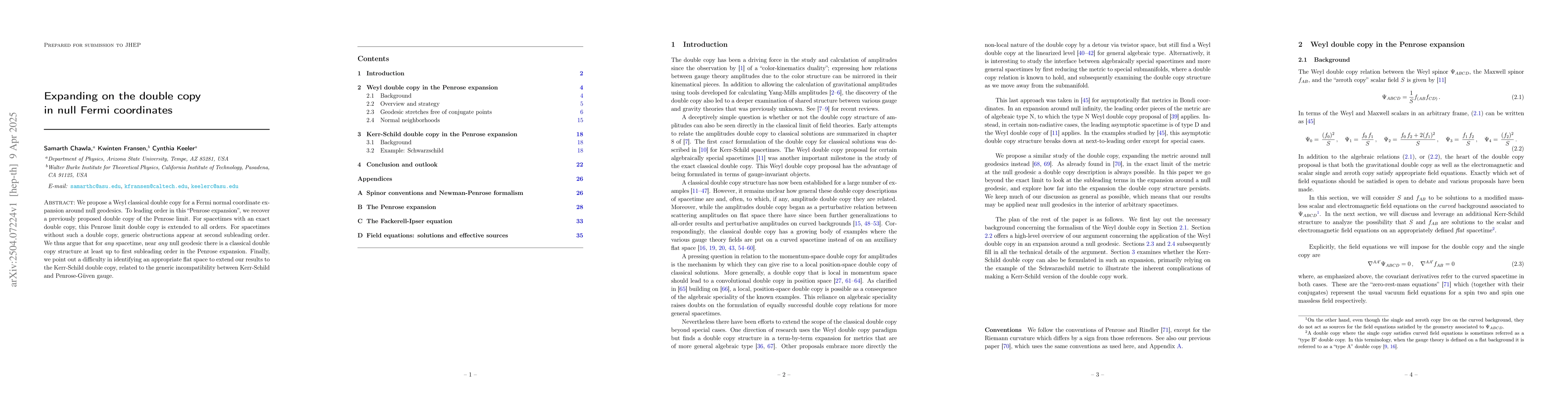 Thumbnail for Expanding on the double copy in null Fermi coordinates