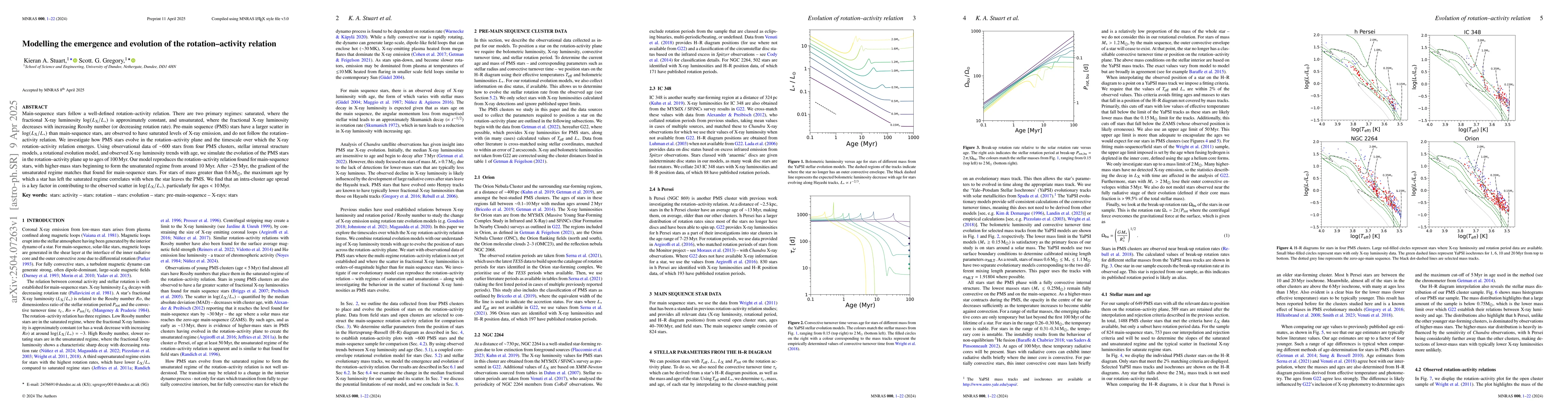 Thumbnail for Modelling the emergence and evolution of the rotation-activity relation