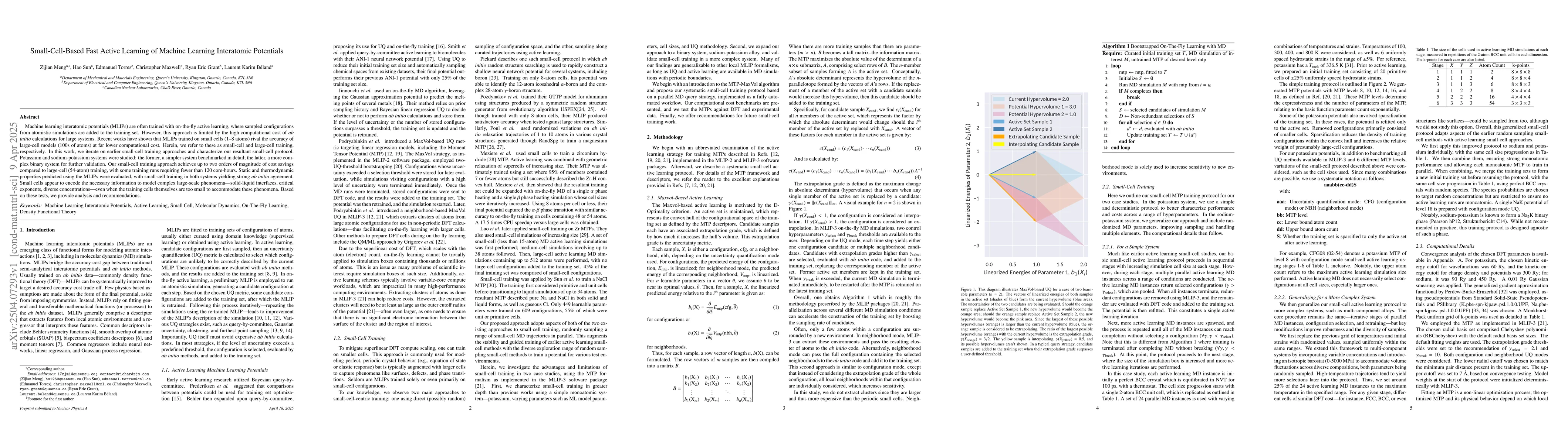 Thumbnail for Small-Cell-Based Fast Active Learning of Machine Learning Interatomic
  Potentials