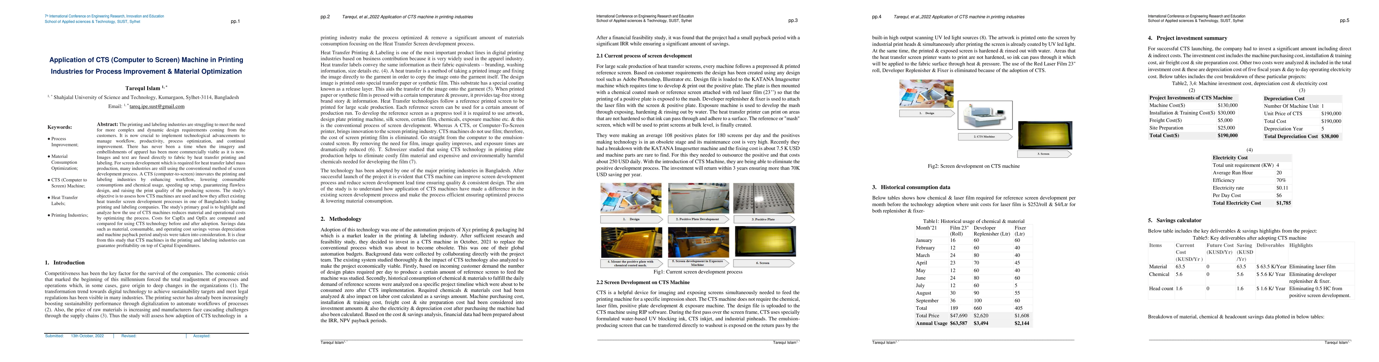 Thumbnail for Application of CTS (Computer to Screen) Machine in Printing Industries
  for Process Improvement & Material Optimization
