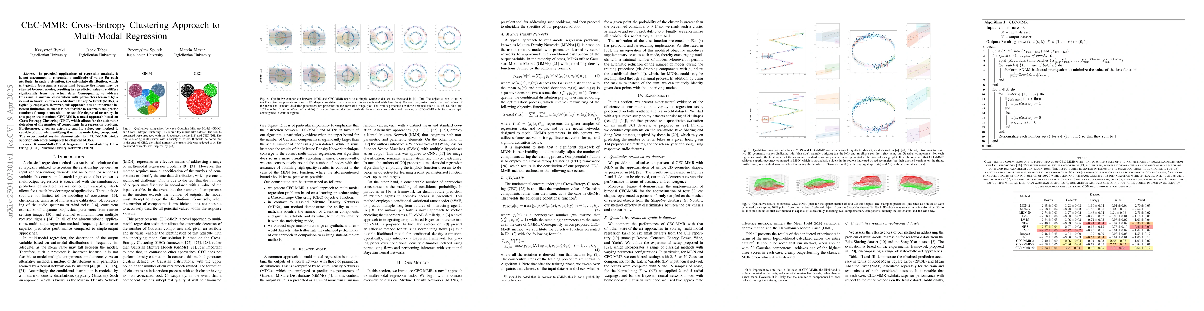 Thumbnail for CEC-MMR: Cross-Entropy Clustering Approach to Multi-Modal Regression