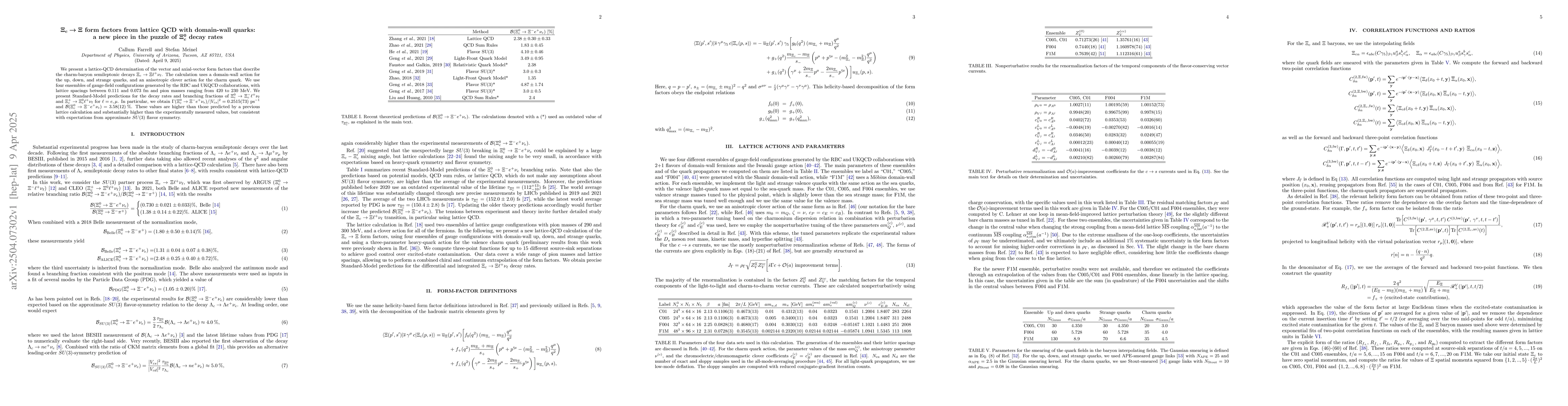 Thumbnail for $Ξ_c \to Ξ$ form factors from lattice QCD with domain-wall quarks: a
  new piece in the puzzle of $Ξ_c^0$ decay rates