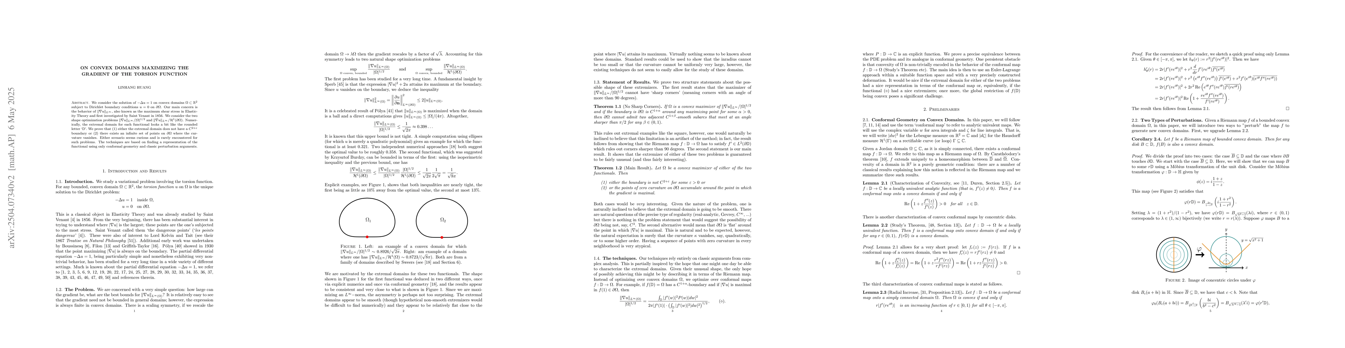 Thumbnail for On convex domains maximizing the gradient of the torsion function