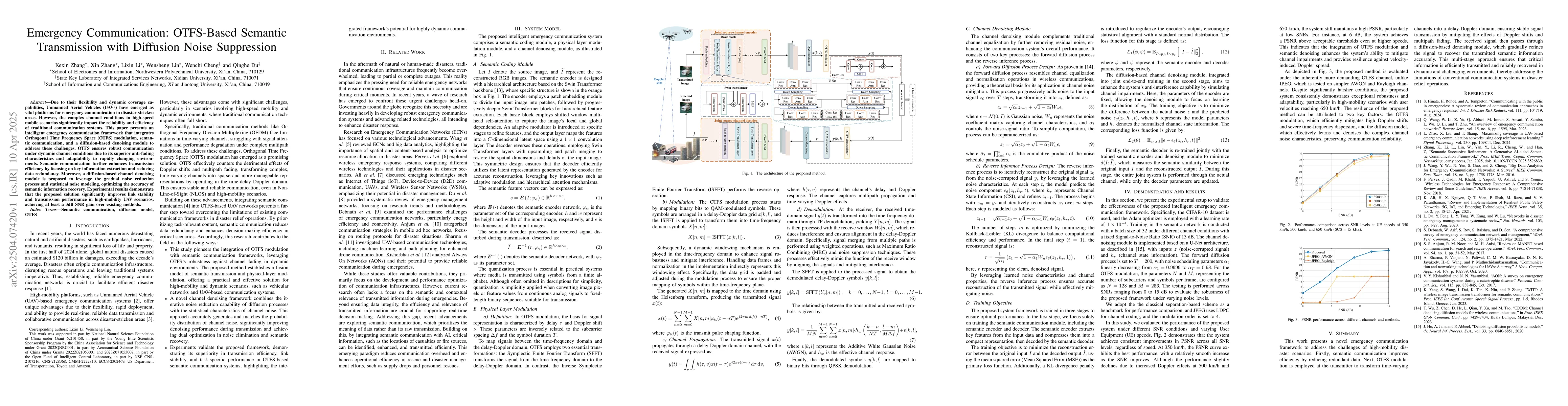 Thumbnail for Emergency Communication: OTFS-Based Semantic Transmission with Diffusion
  Noise Suppression