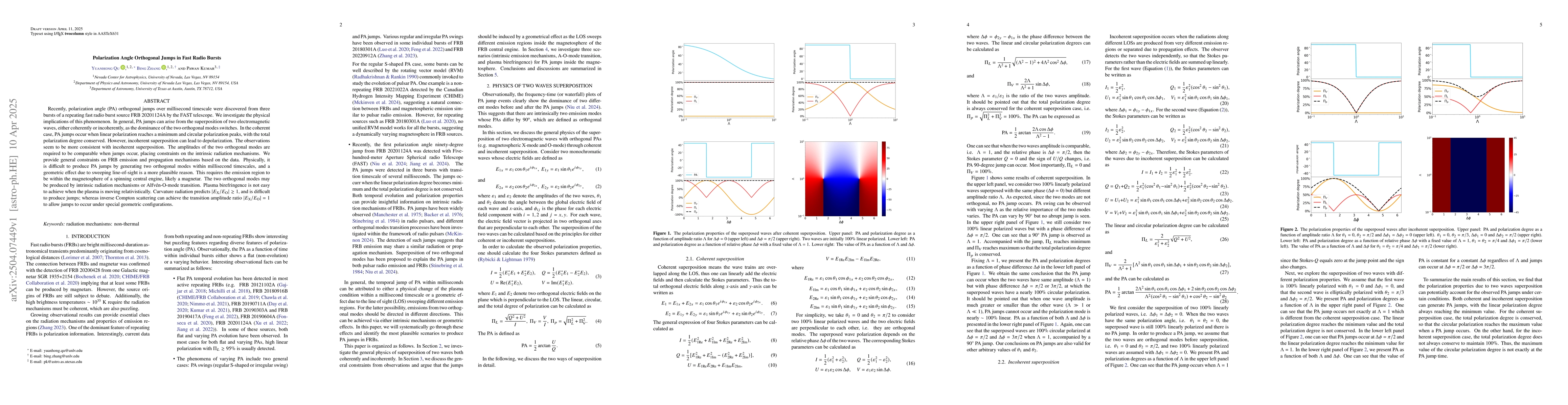 Thumbnail for Polarization Angle Orthogonal Jumps in Fast Radio Bursts