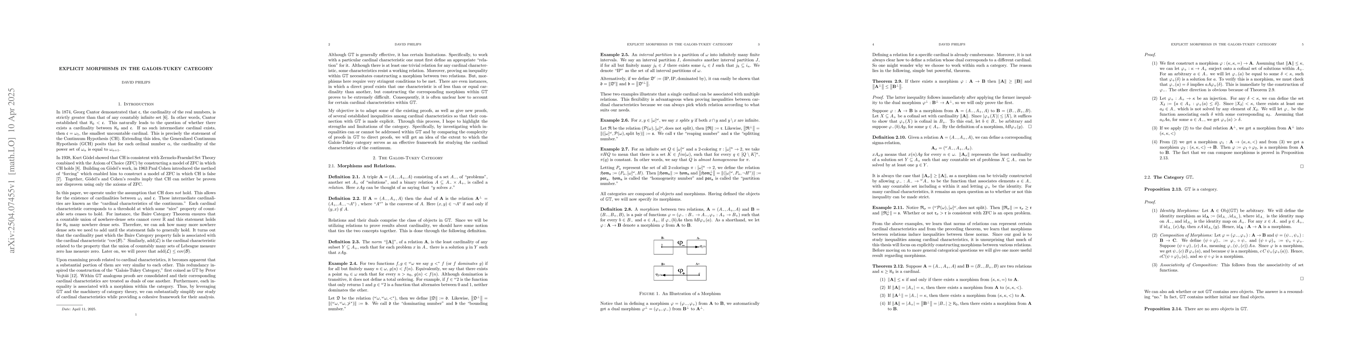 Thumbnail for Explicit Morphisms in the Galois-Tukey Category