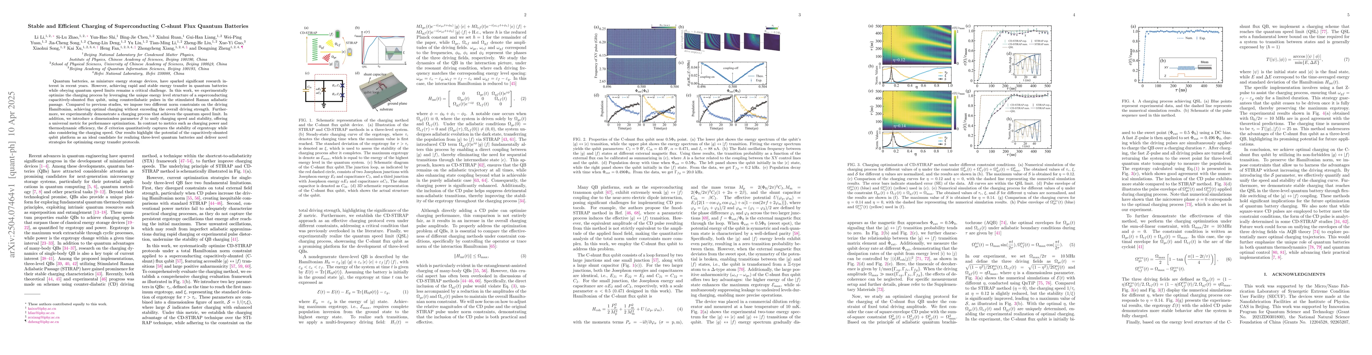 Thumbnail for Stable and Efficient Charging of Superconducting C-shunt Flux Quantum
  Batteries