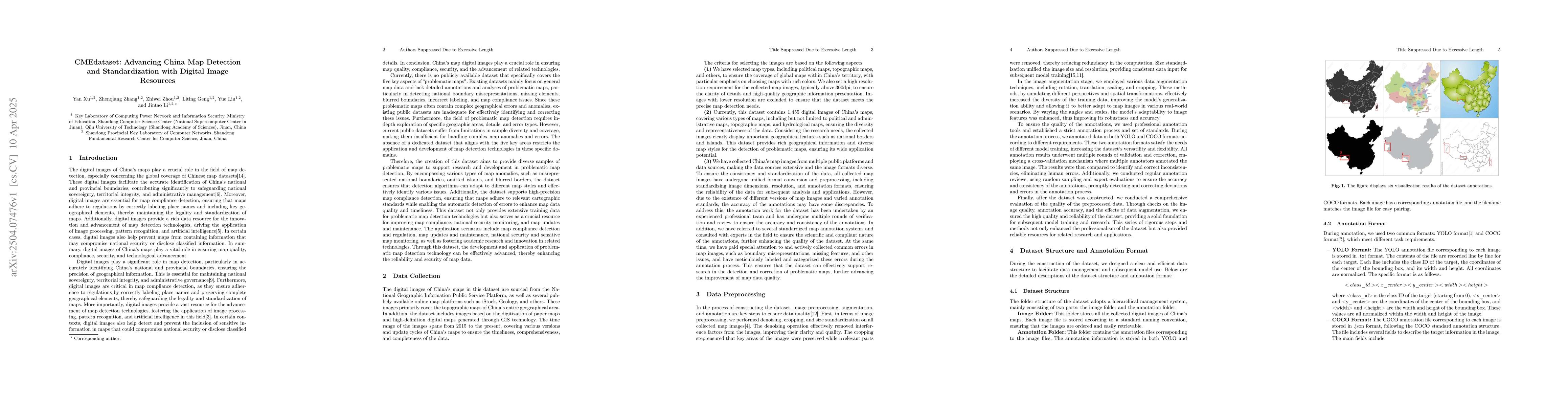 Thumbnail for CMEdataset Advancing China Map Detection and Standardization with
  Digital Image Resources