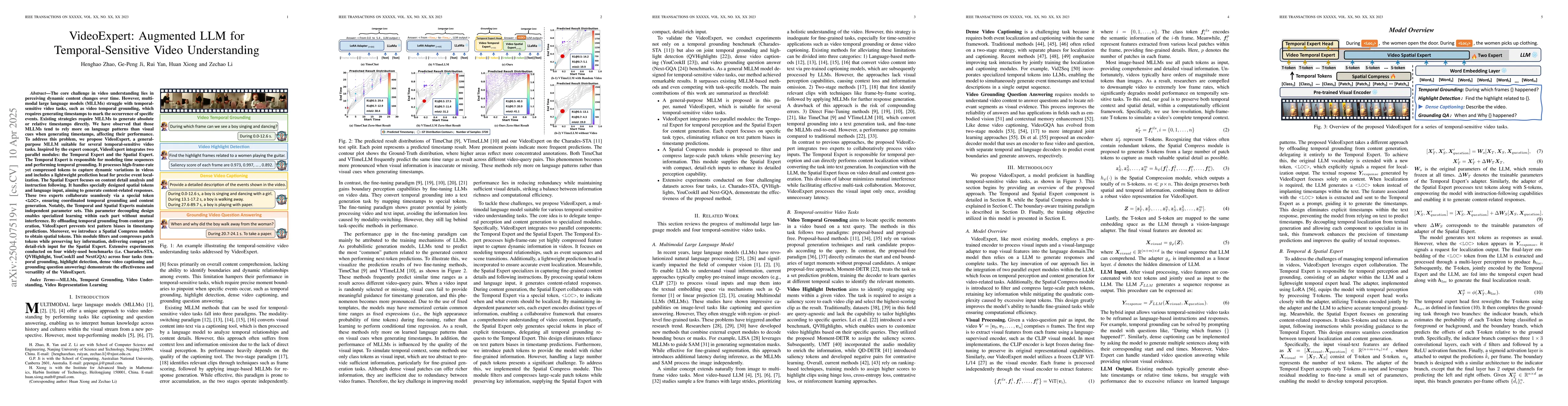 Thumbnail for VideoExpert: Augmented LLM for Temporal-Sensitive Video Understanding