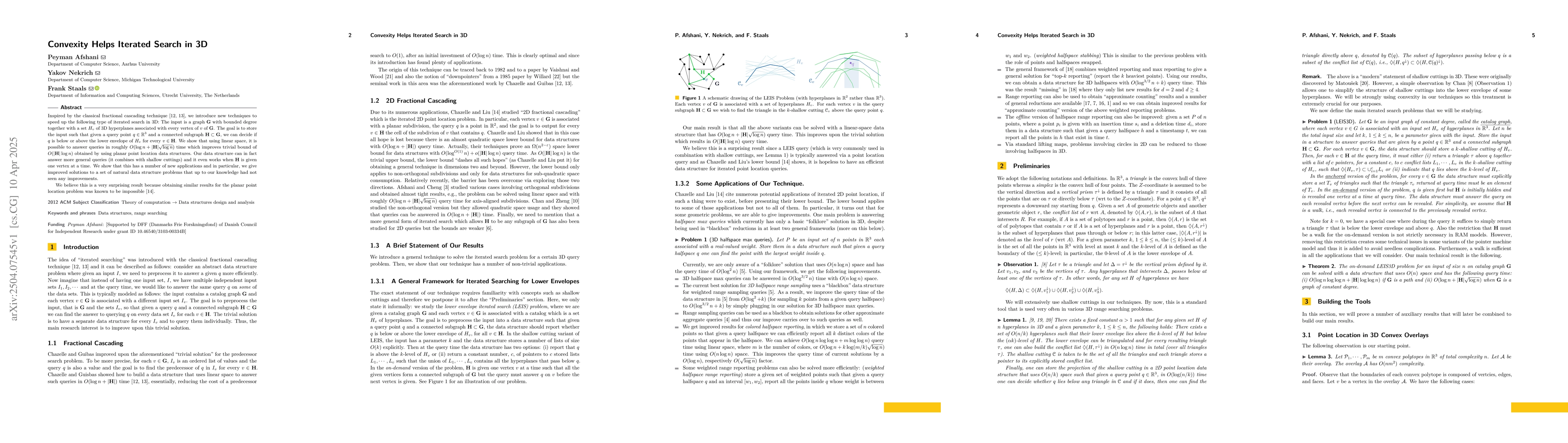 Thumbnail for Convexity Helps Iterated Search in 3D