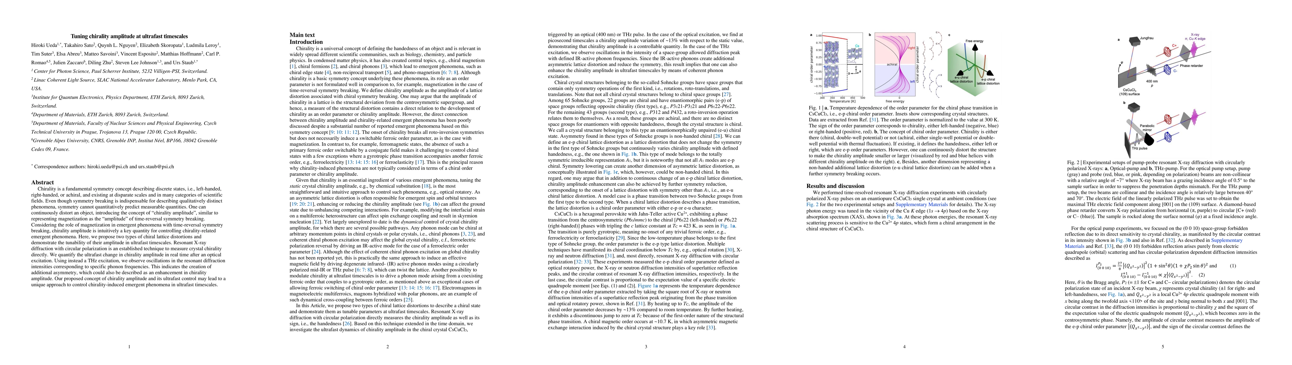 Thumbnail for Tuning chirality amplitude at ultrafast timescales