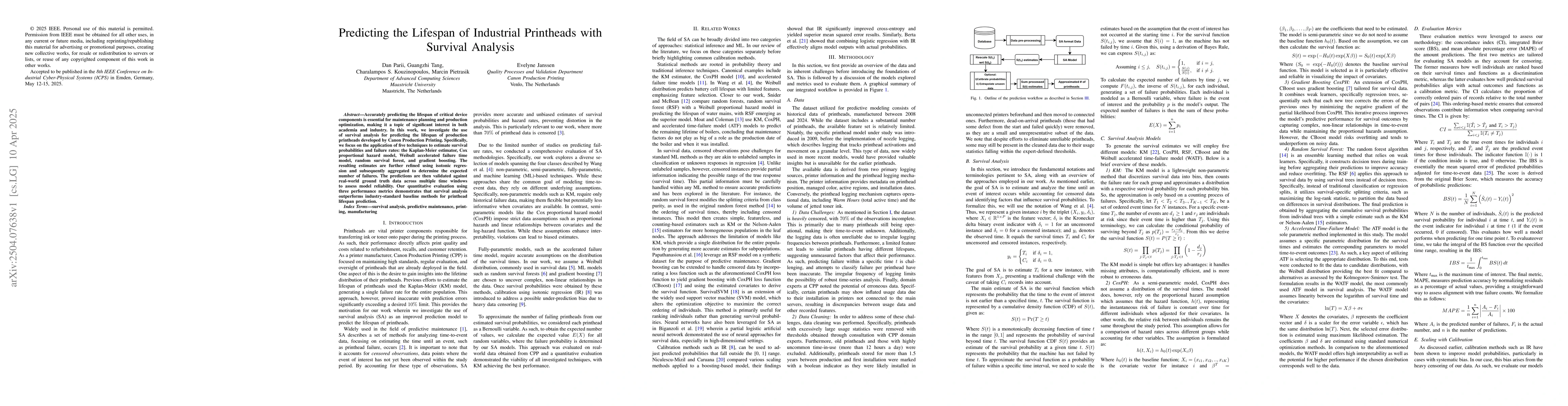 Thumbnail for Predicting the Lifespan of Industrial Printheads with Survival Analysis