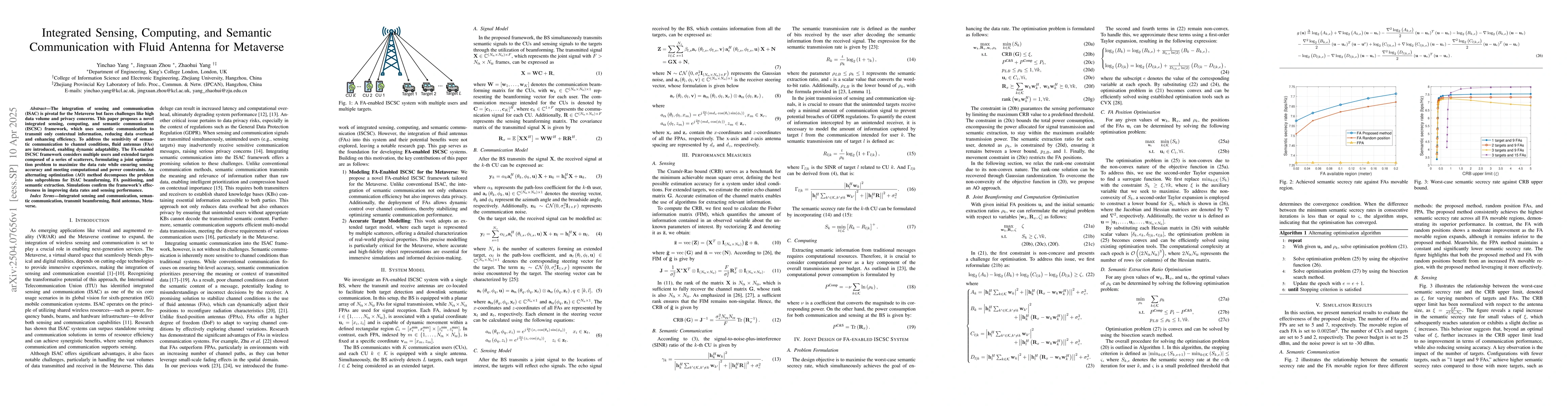 Thumbnail for Integrated Sensing, Computing, and Semantic Communication with Fluid
  Antenna for Metaverse