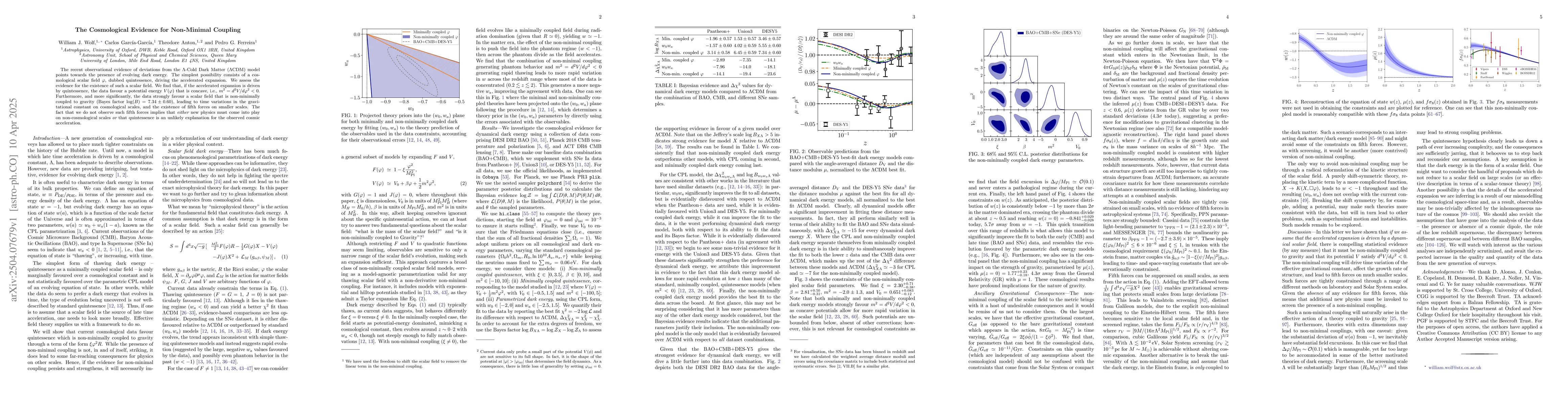Thumbnail for The Cosmological Evidence for Non-Minimal Coupling