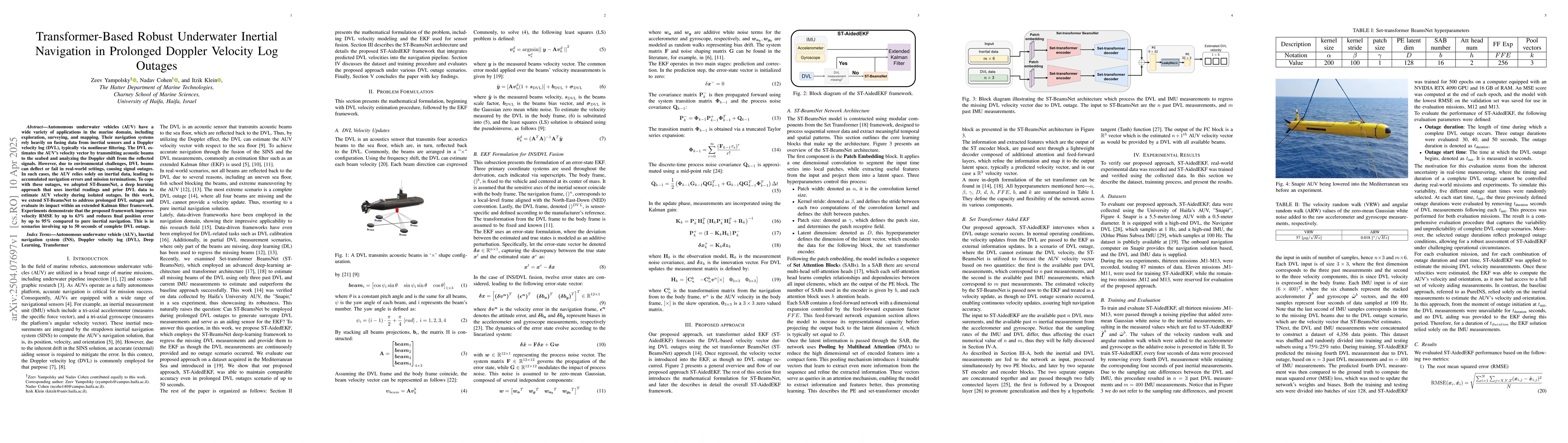 Thumbnail for Transformer-Based Robust Underwater Inertial Navigation in Prolonged
  Doppler Velocity Log Outages