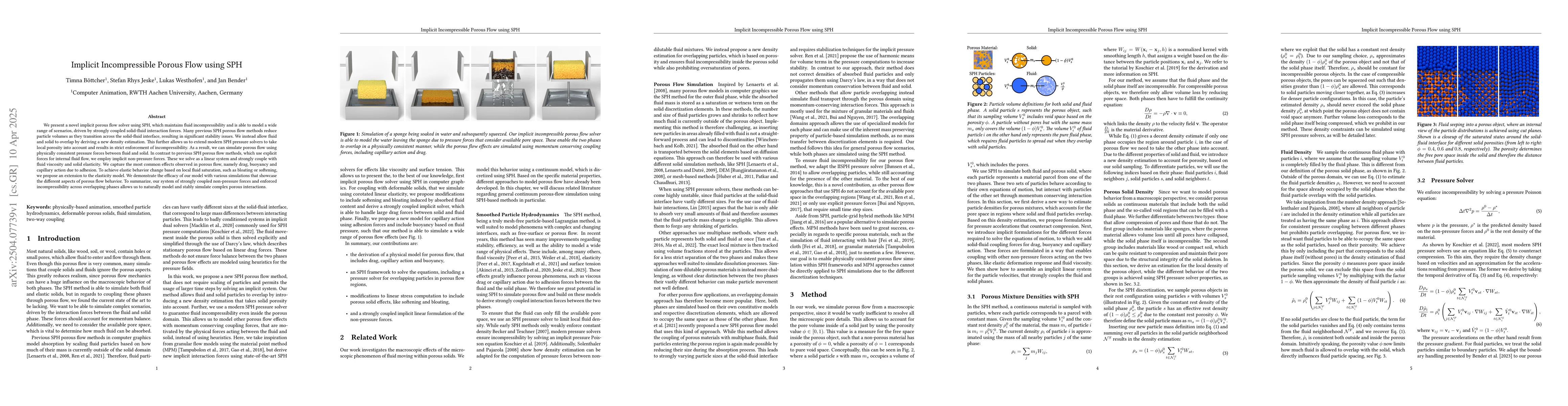 Thumbnail for Implicit Incompressible Porous Flow using SPH