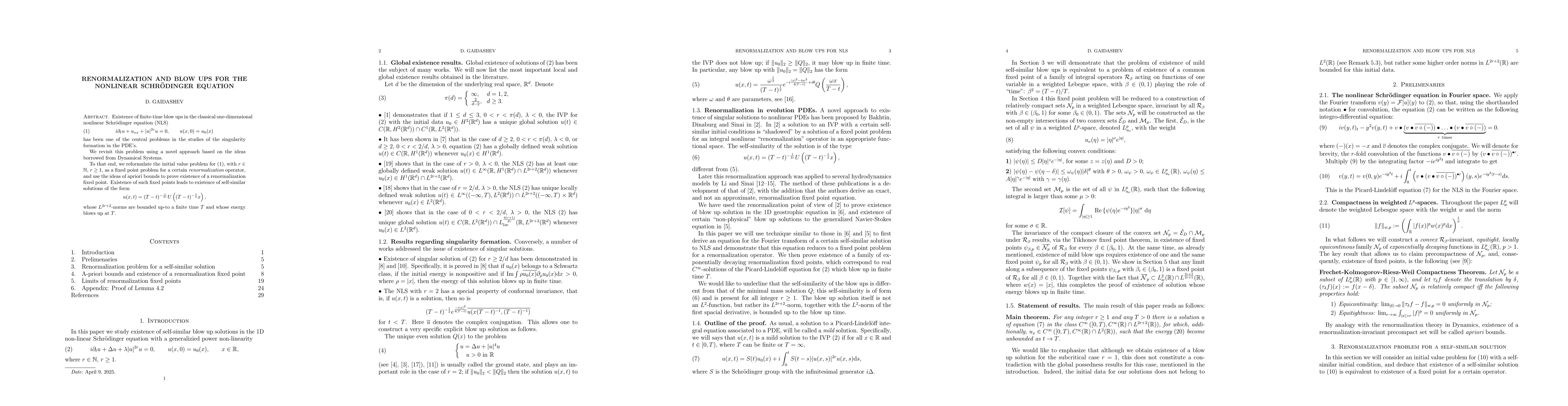 Thumbnail for Renormalization and blow ups for the nonlinear Schrödinger equation