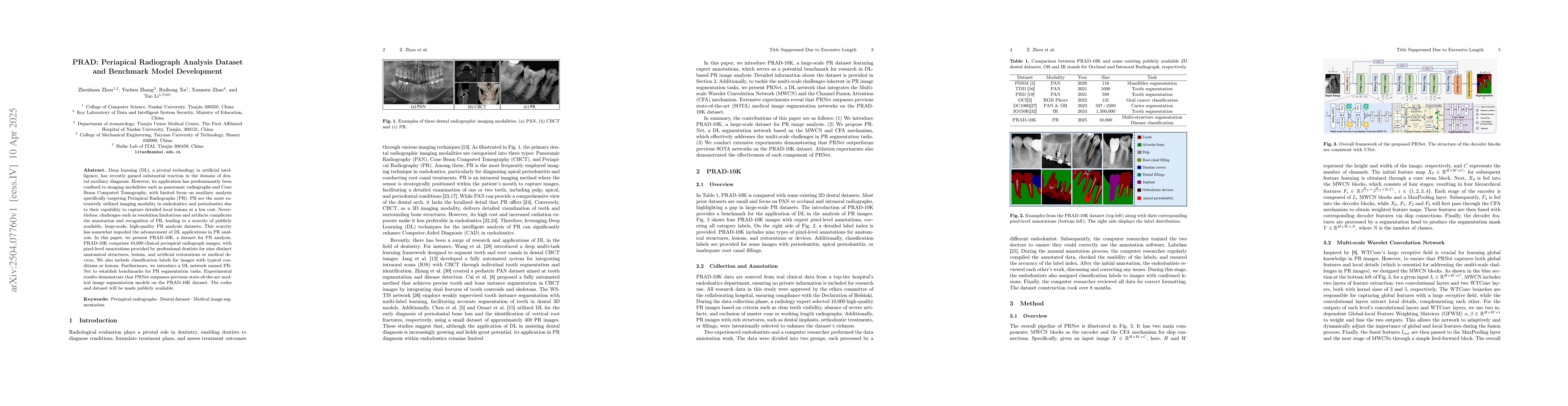 Thumbnail for PRAD: Periapical Radiograph Analysis Dataset and Benchmark Model
  Development