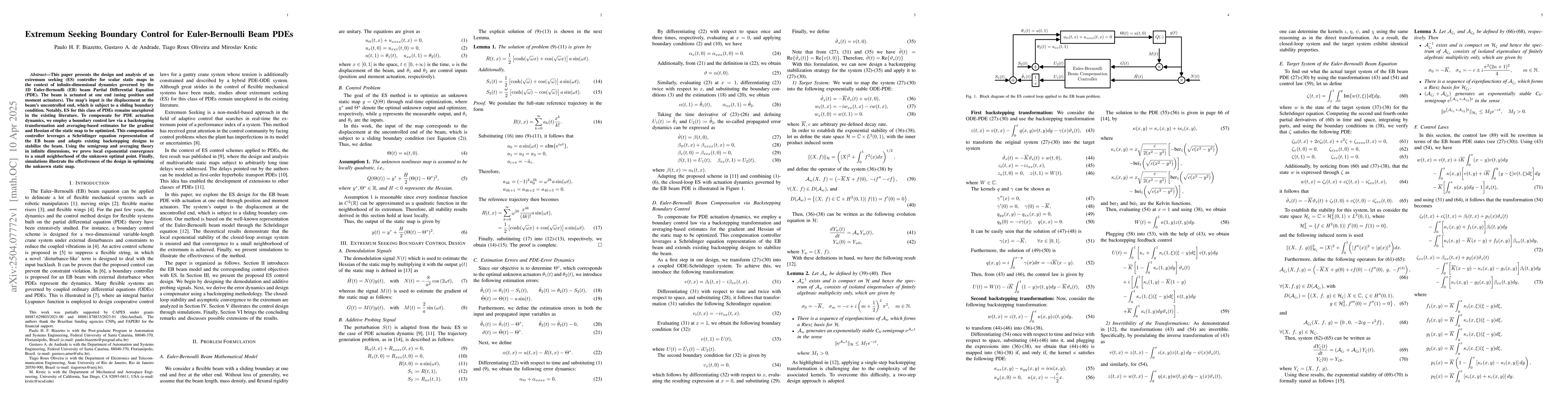Thumbnail for Extremum Seeking Boundary Control for Euler-Bernoulli Beam PDEs