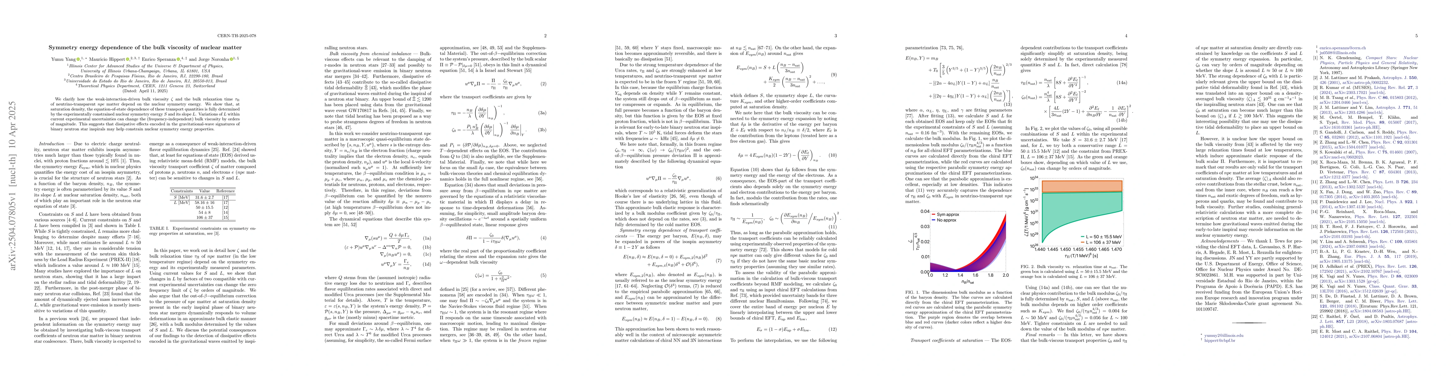 Thumbnail for Symmetry energy dependence of the bulk viscosity of nuclear matter