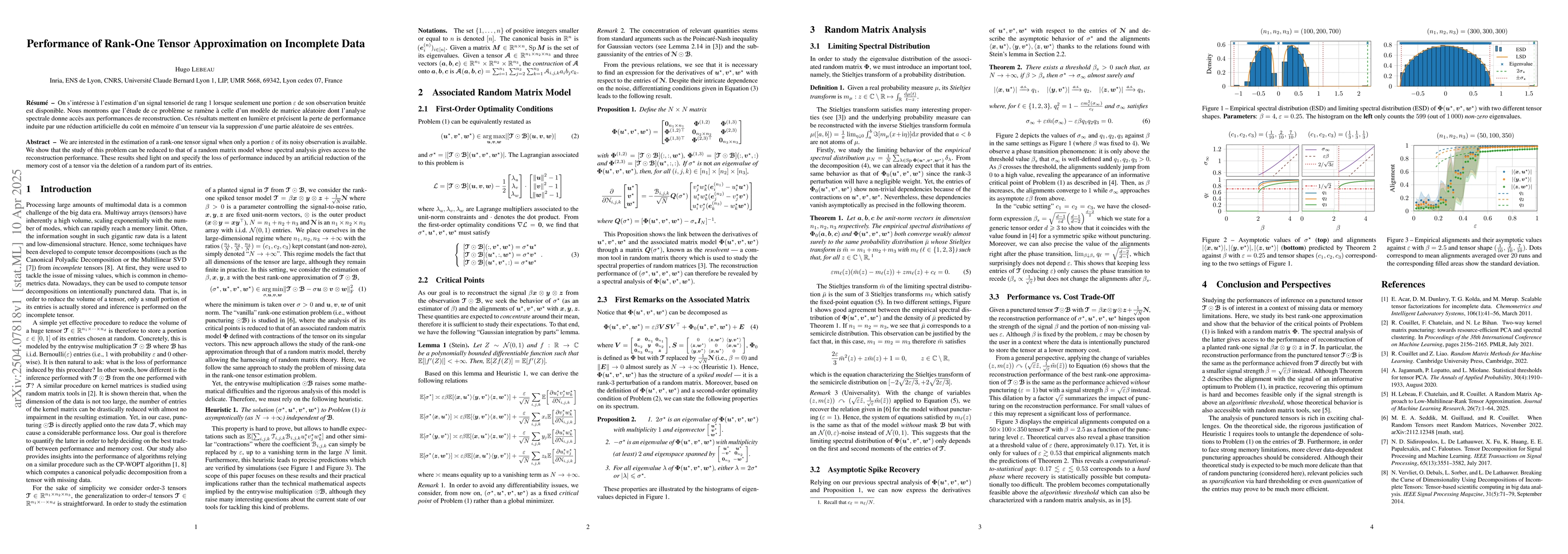 Thumbnail for Performance of Rank-One Tensor Approximation on Incomplete Data