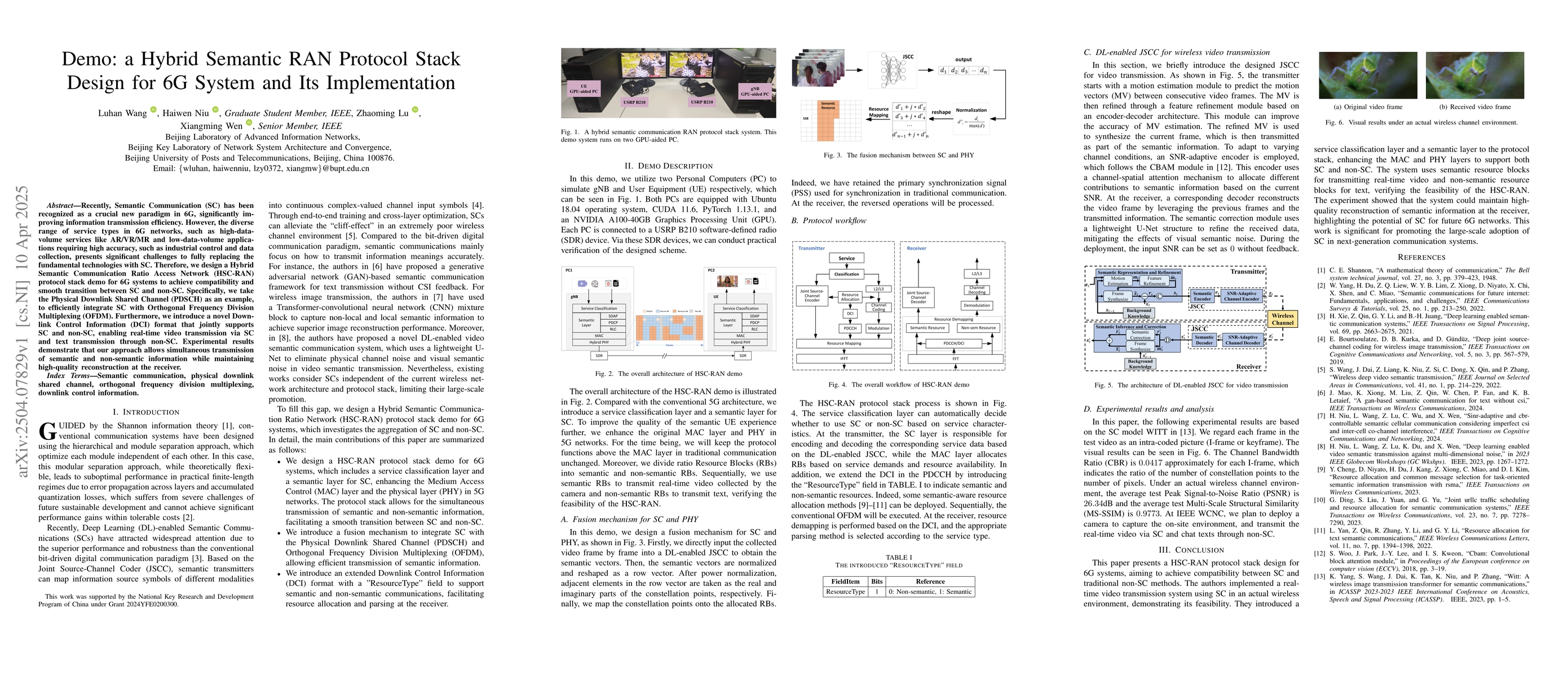 Thumbnail for A Hybrid Semantic RAN Protocol Stack Design for 6G System and Its
  Implementation