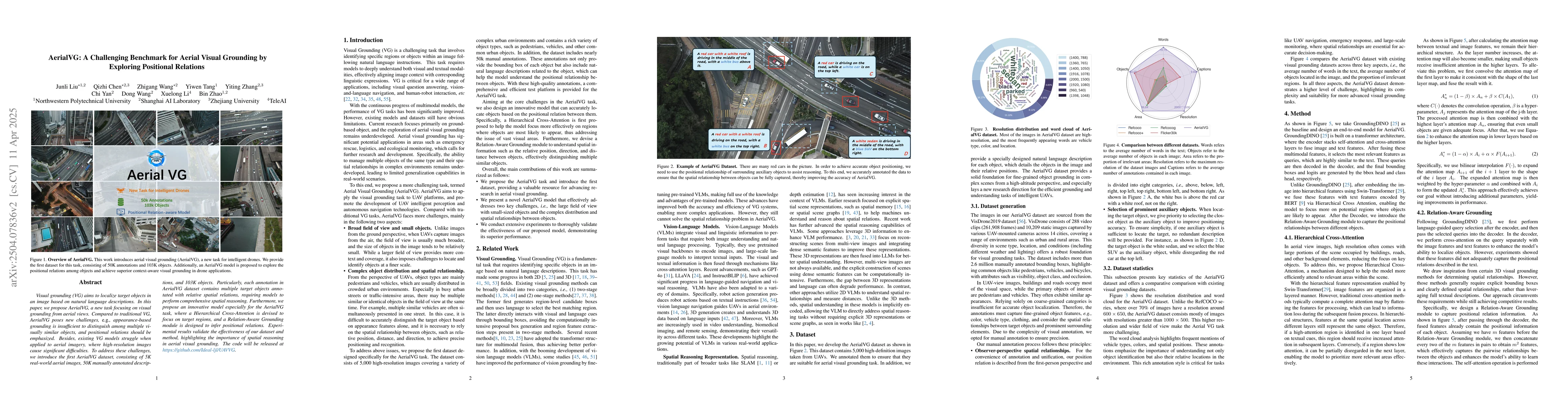 Thumbnail for AerialVG: A Challenging Benchmark for Aerial Visual Grounding by
  Exploring Positional Relations