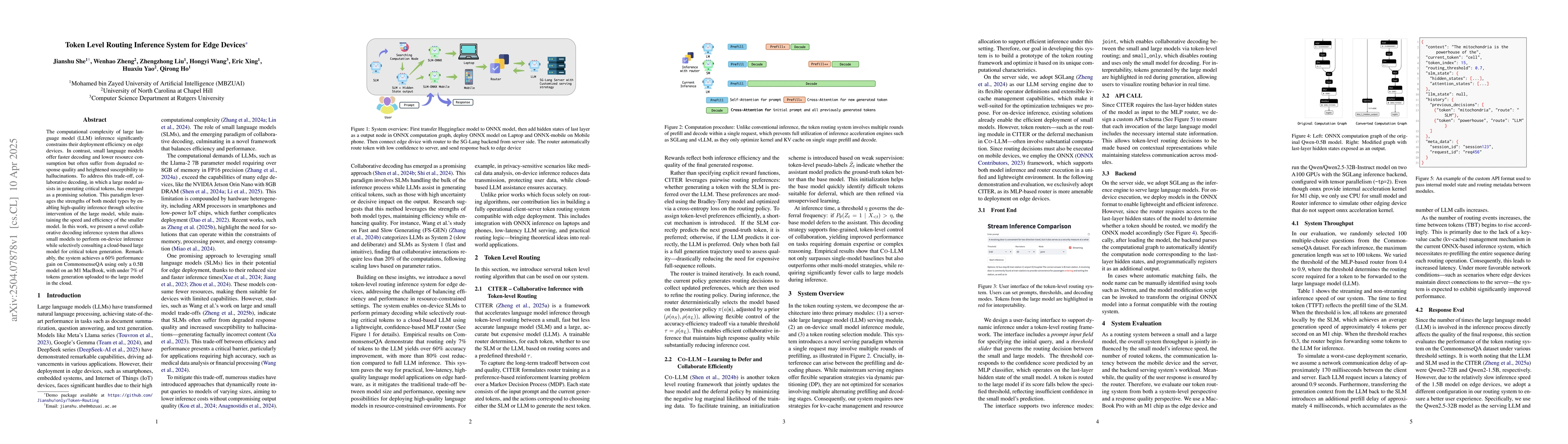 Thumbnail for Token Level Routing Inference System for Edge Devices