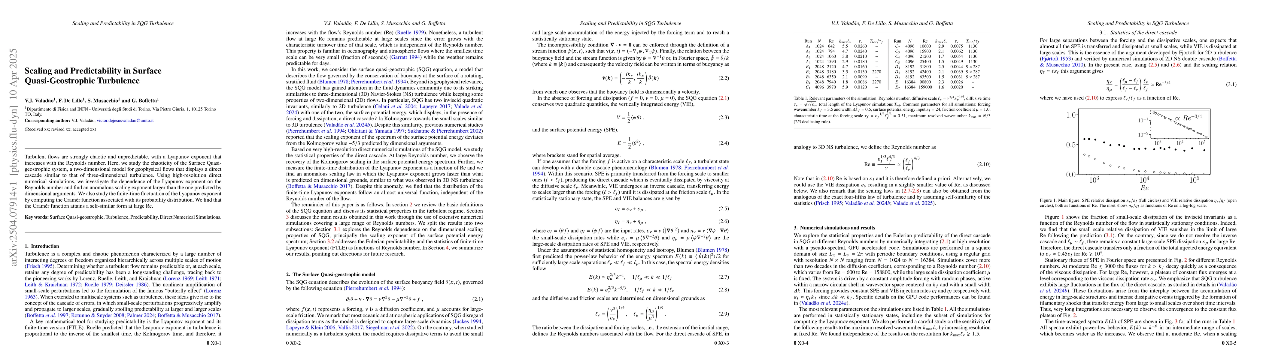Thumbnail for Scaling and Predictability in Surface Quasi-Geostrophic Turbulence