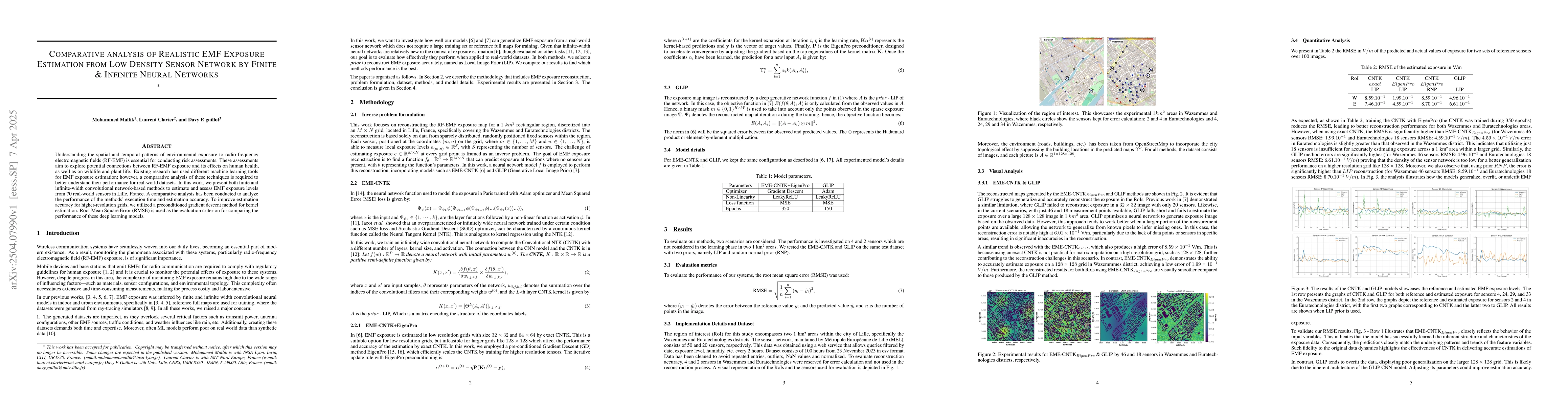 Thumbnail for Comparative analysis of Realistic EMF Exposure Estimation from Low
  Density Sensor Network by Finite & Infinite Neural Networks