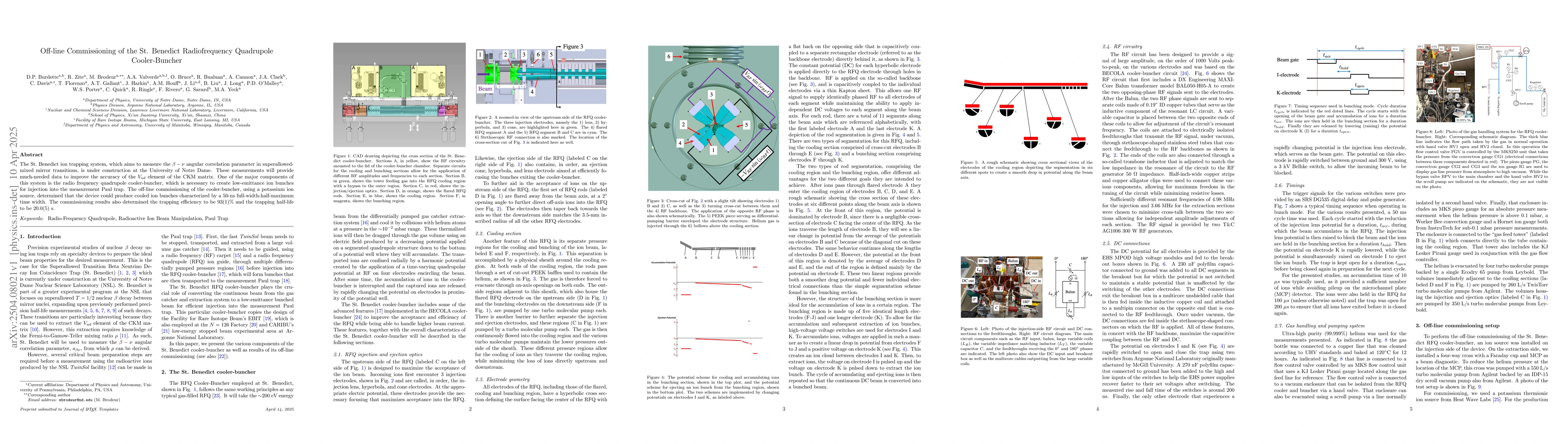 Thumbnail for Off-line Commissioning of the St. Benedict Radiofrequency Quadrupole
  Cooler-Buncher