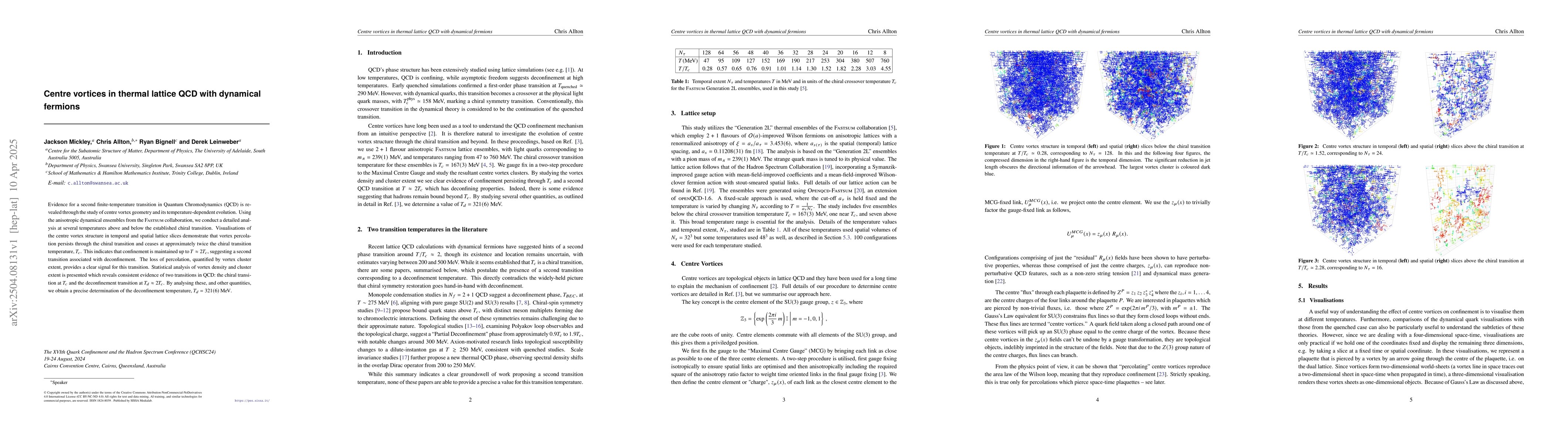 Thumbnail for Centre vortices in thermal lattice QCD with dynamical fermions