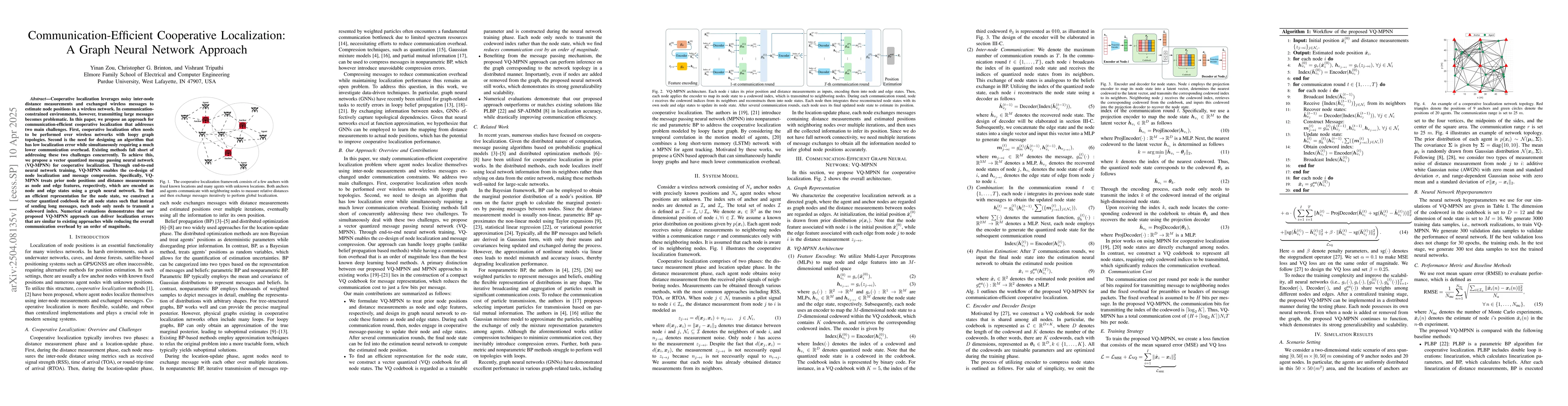 Thumbnail for Communication-Efficient Cooperative Localization: A Graph Neural Network
  Approach