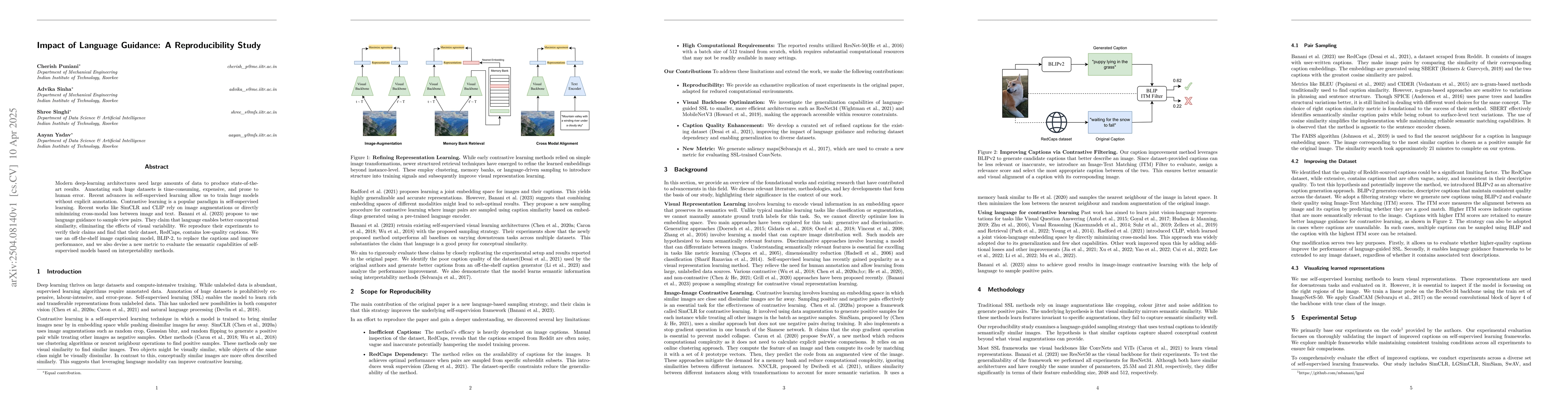 Thumbnail for Impact of Language Guidance: A Reproducibility Study