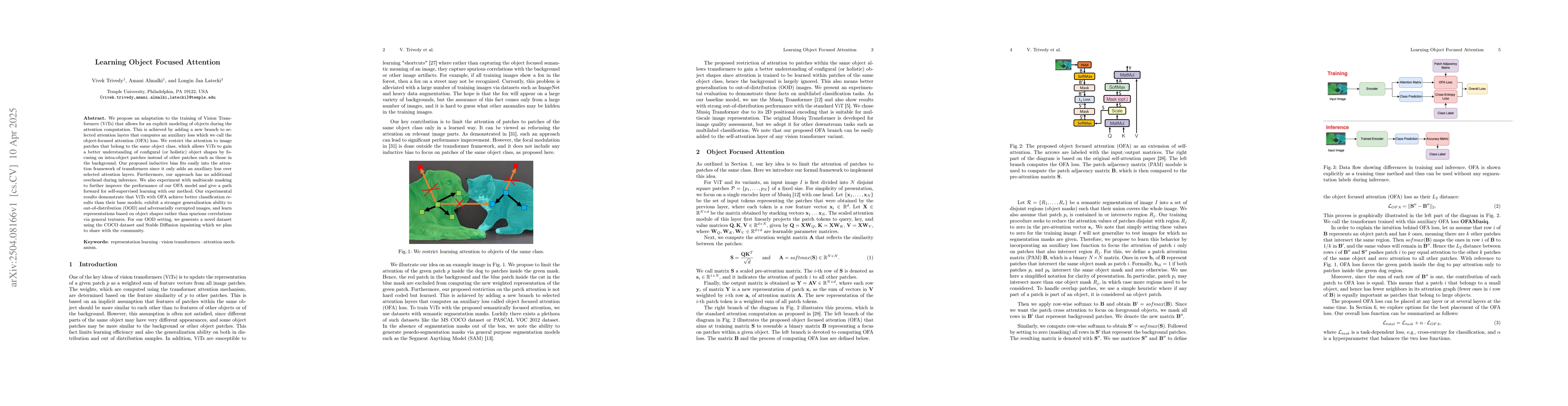 Thumbnail for Learning Object Focused Attention