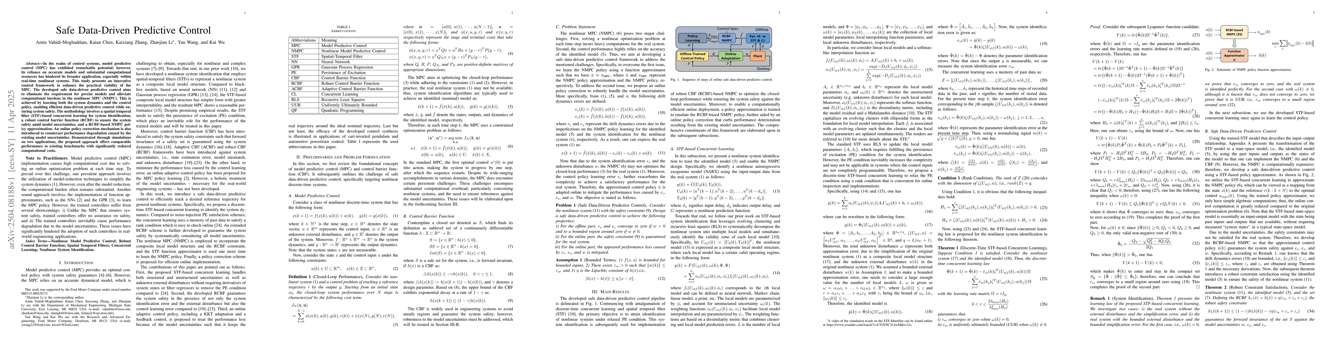 Thumbnail for Safe Data-Driven Predictive Control