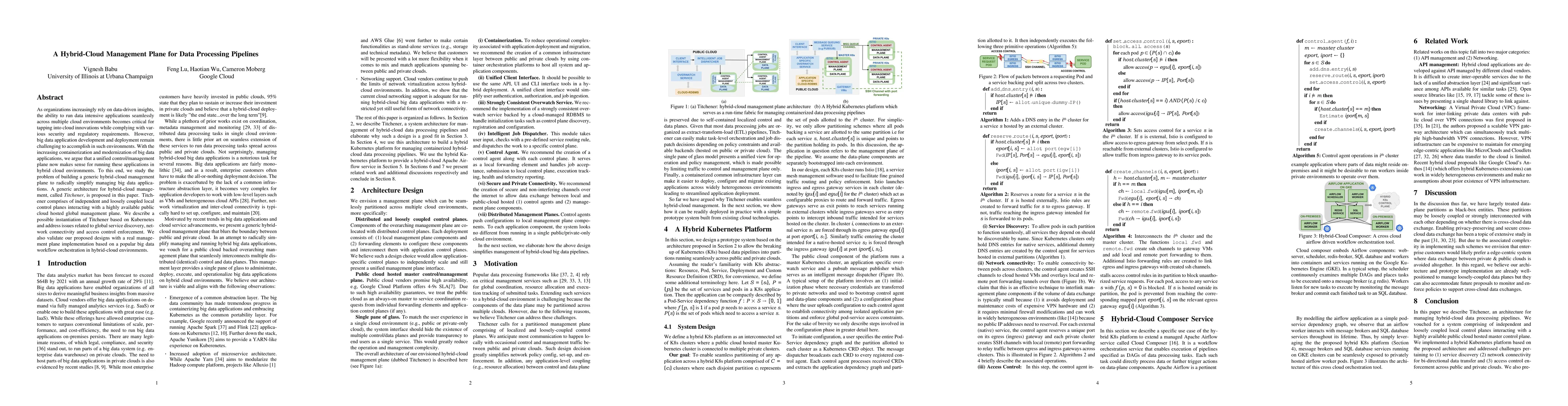 Thumbnail for A Hybrid Cloud Management Plane for Data Processing Pipelines
