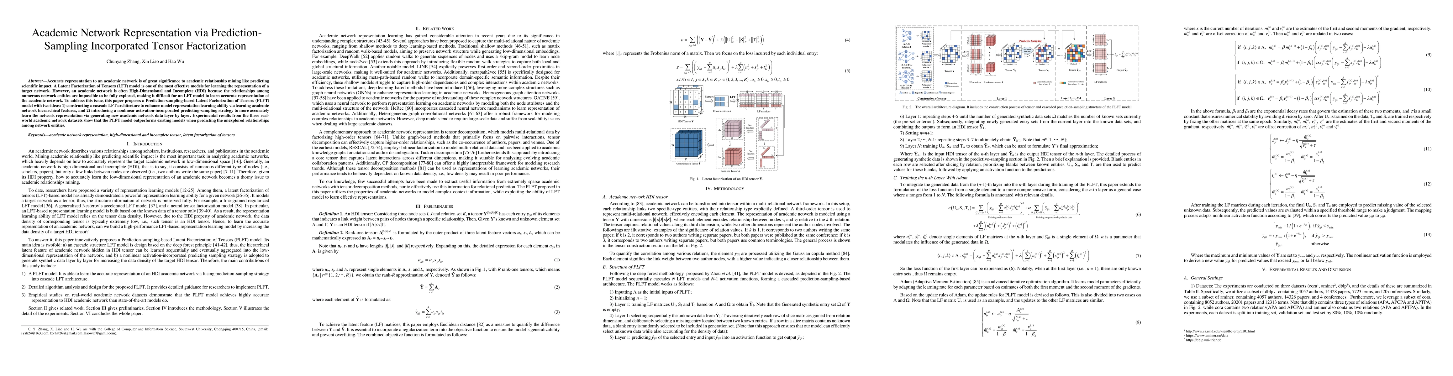 Thumbnail for Academic Network Representation via Prediction-Sampling Incorporated
  Tensor Factorization