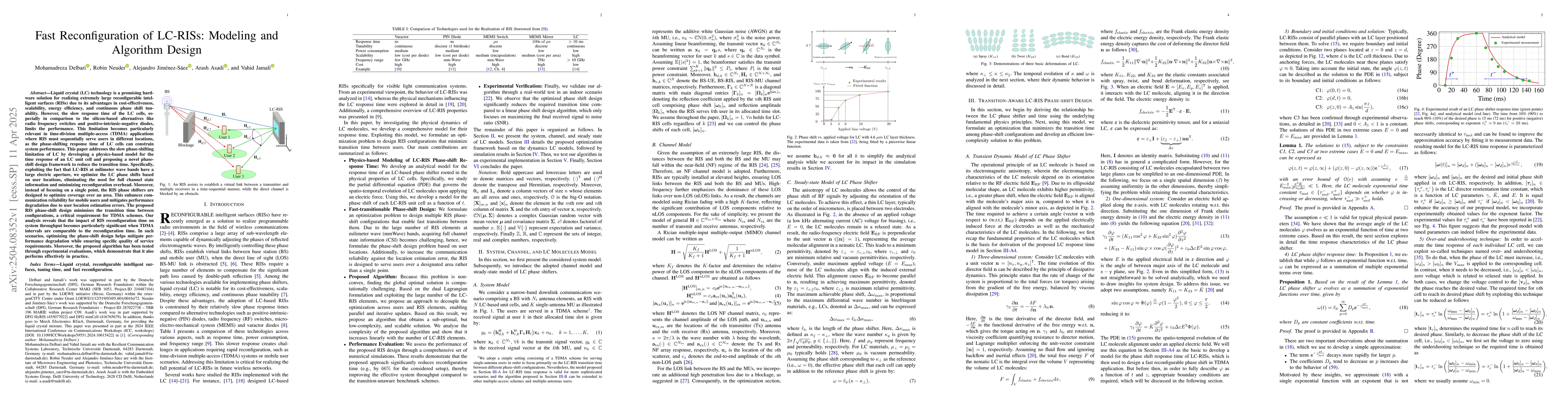 Thumbnail for Fast Reconfiguration of LC-RISs: Modeling and Algorithm Design