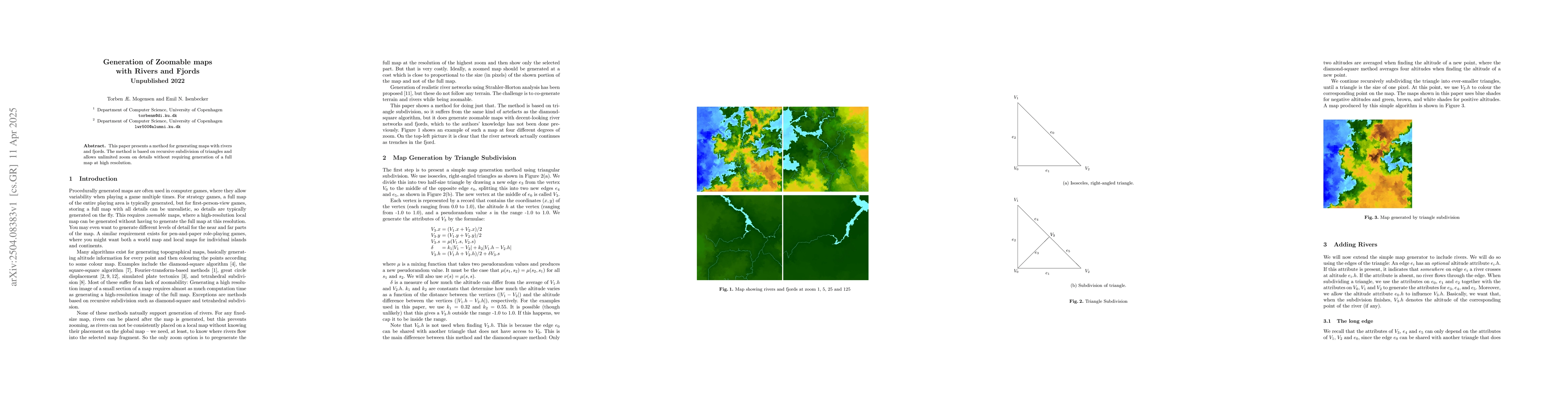 Thumbnail for Generation of Zoomable maps with Rivers and Fjords