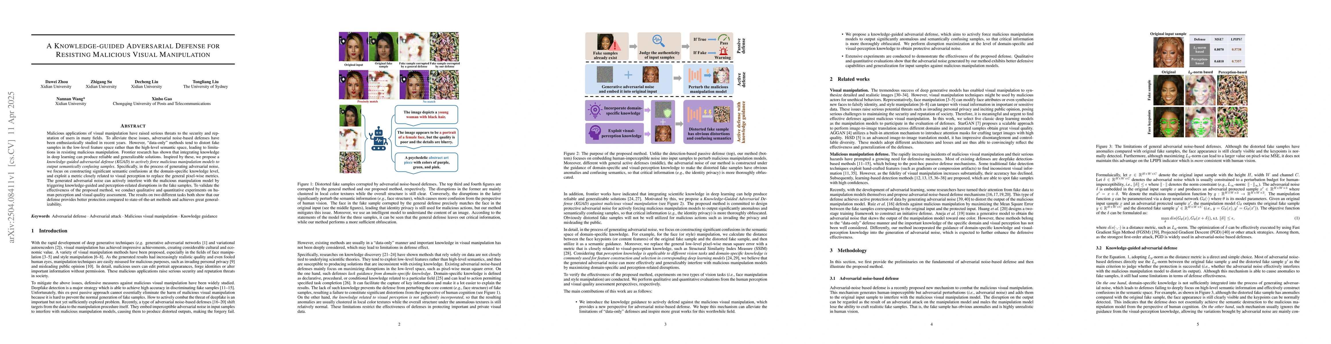 Thumbnail for A Knowledge-guided Adversarial Defense for Resisting Malicious Visual
  Manipulation