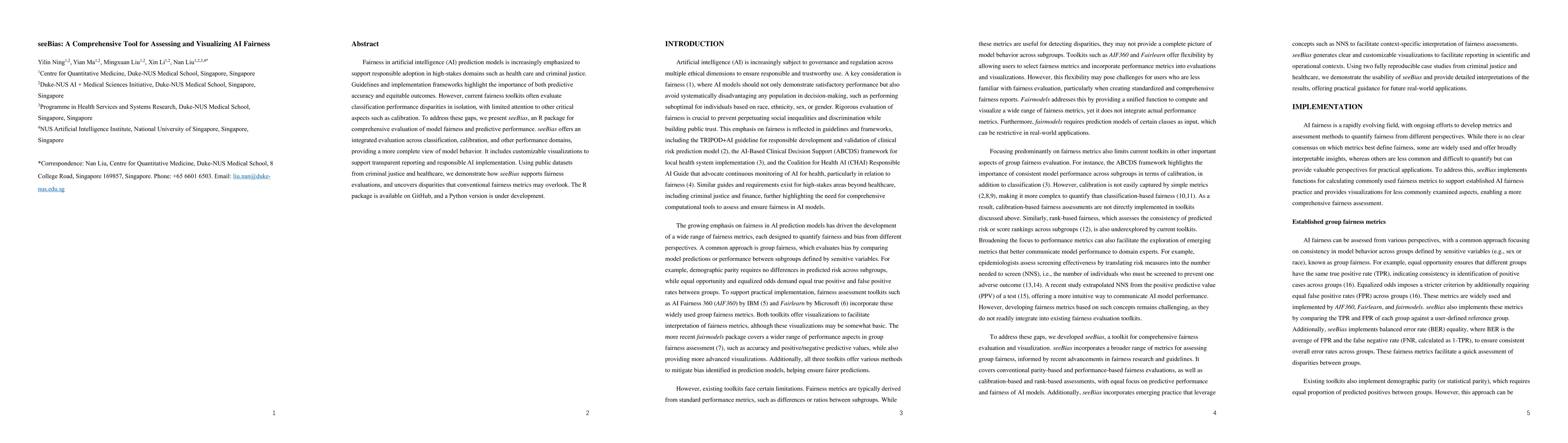 Thumbnail for seeBias: A Comprehensive Tool for Assessing and Visualizing AI Fairness