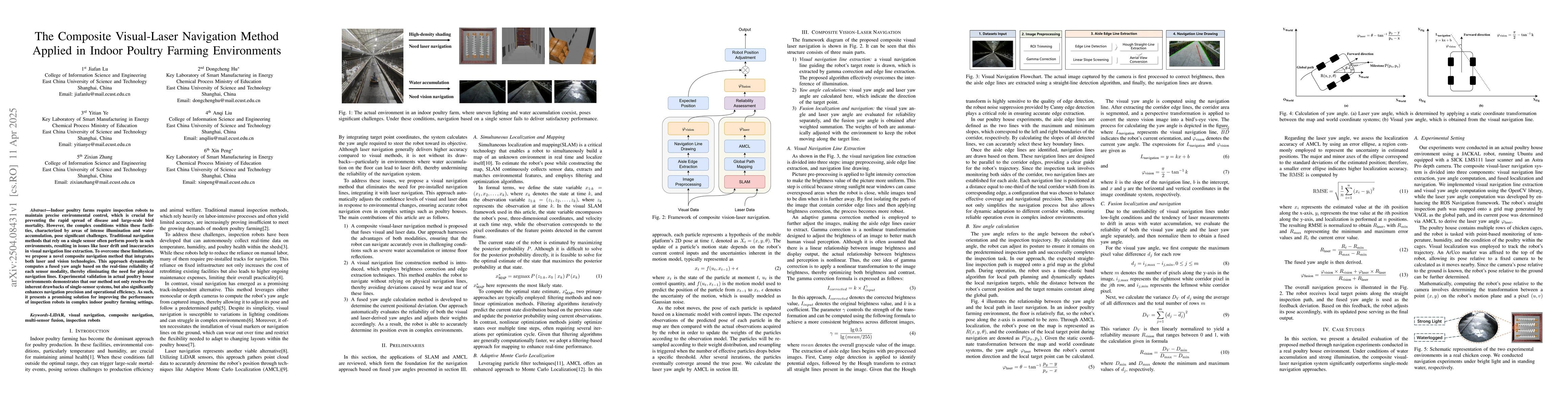 Thumbnail for The Composite Visual-Laser Navigation Method Applied in Indoor Poultry
  Farming Environments