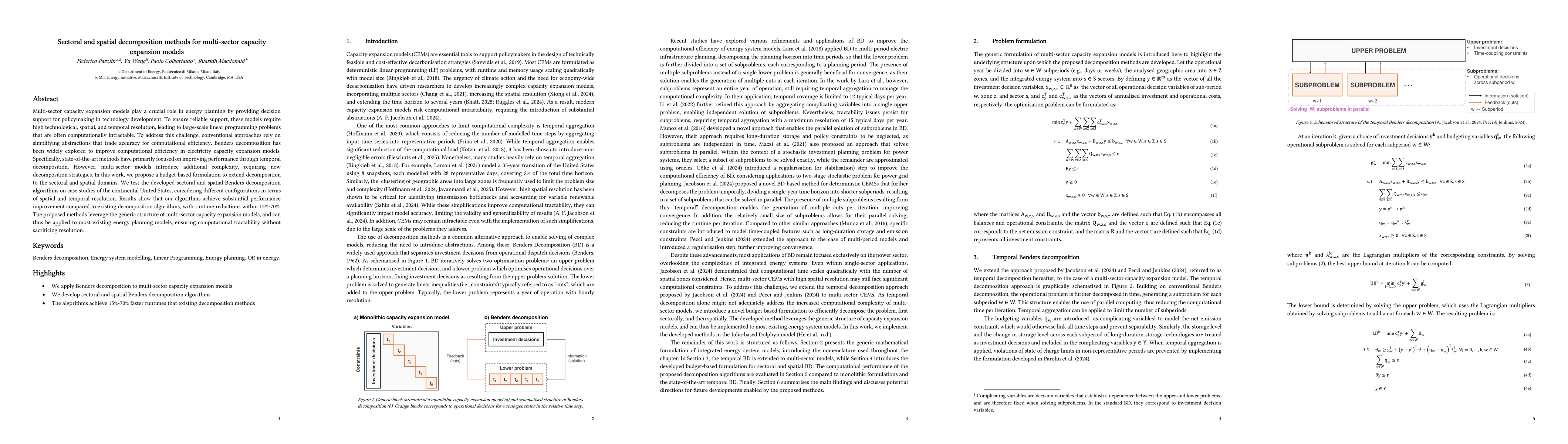 Thumbnail for Sectoral and spatial decomposition methods for multi-sector capacity
  expansion models