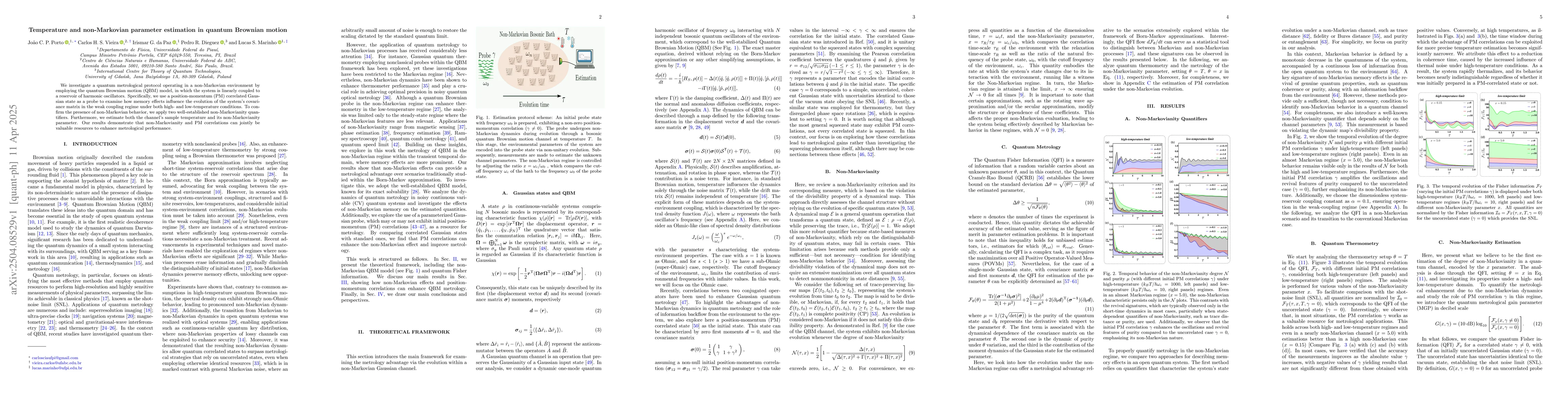 Thumbnail for Temperature and non-Markovian parameter estimation in quantum Brownian
  motion