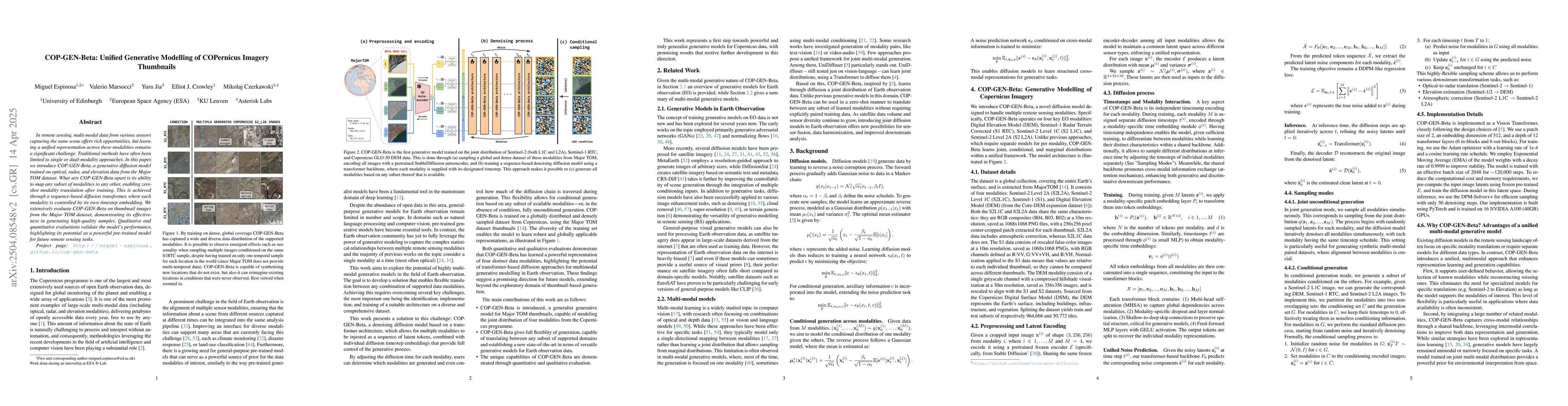 Thumbnail for COP-GEN-Beta: Unified Generative Modelling of COPernicus Imagery
  Thumbnails