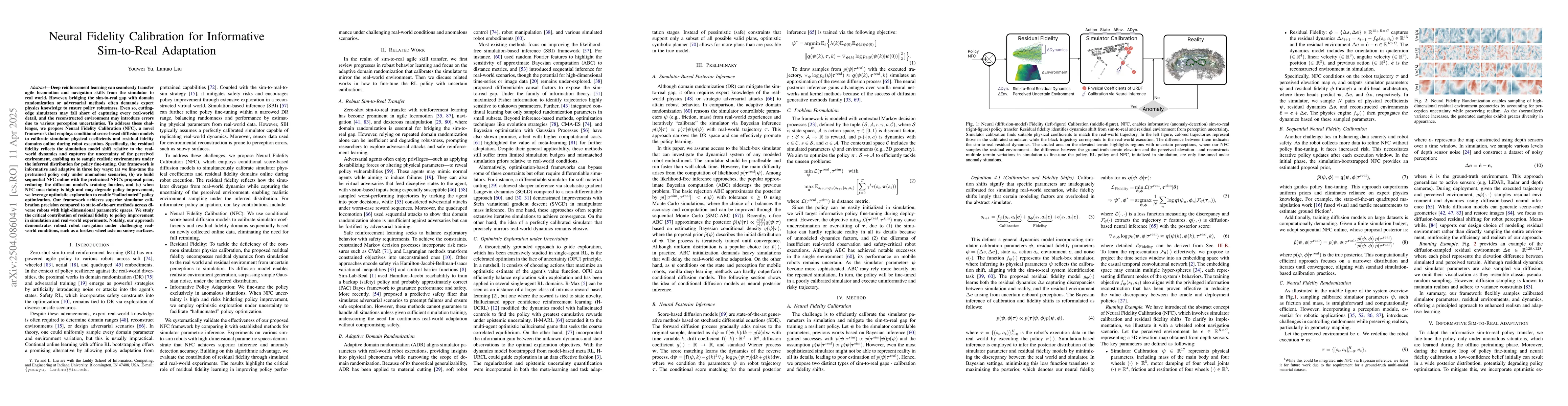 Thumbnail for Neural Fidelity Calibration for Informative Sim-to-Real Adaptation