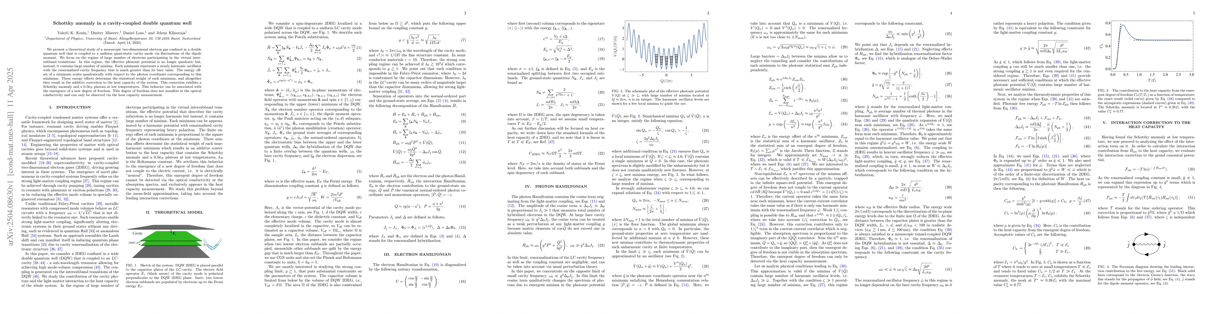Thumbnail for Schottky anomaly in a cavity-coupled double quantum well