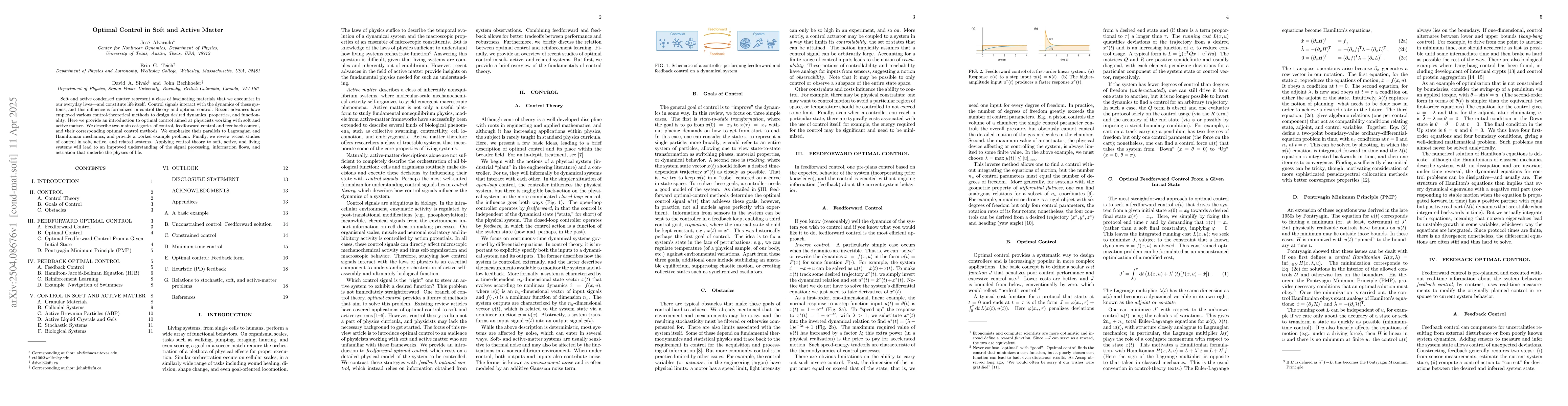 Thumbnail for Optimal Control in Soft and Active Matter
